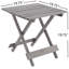 Table de patio pliante carrée pour l'extérieur