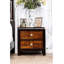 Table de chevet acacia noyer 1pc seulement