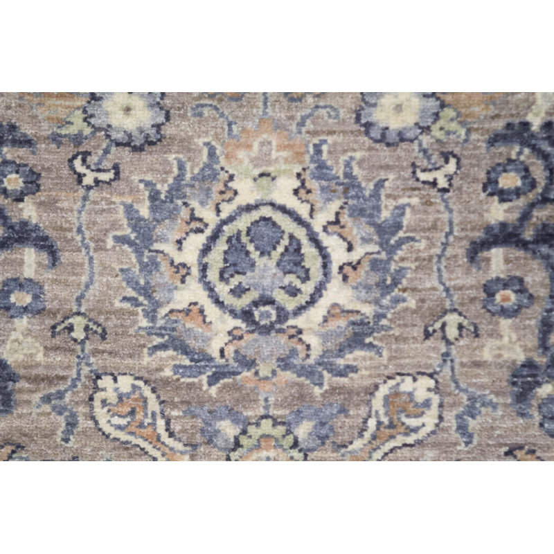 One-of-a-Kind Hand-Knotted High-Quality Gray/Blue/Beige Area Rug