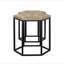 Natural and Black 2-Piece Nesting Table