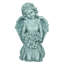 Statue ange a genou tenant des fleurs