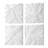 Orren Ellis Snowdrift Scultped White Wall Decor, Set Of 4