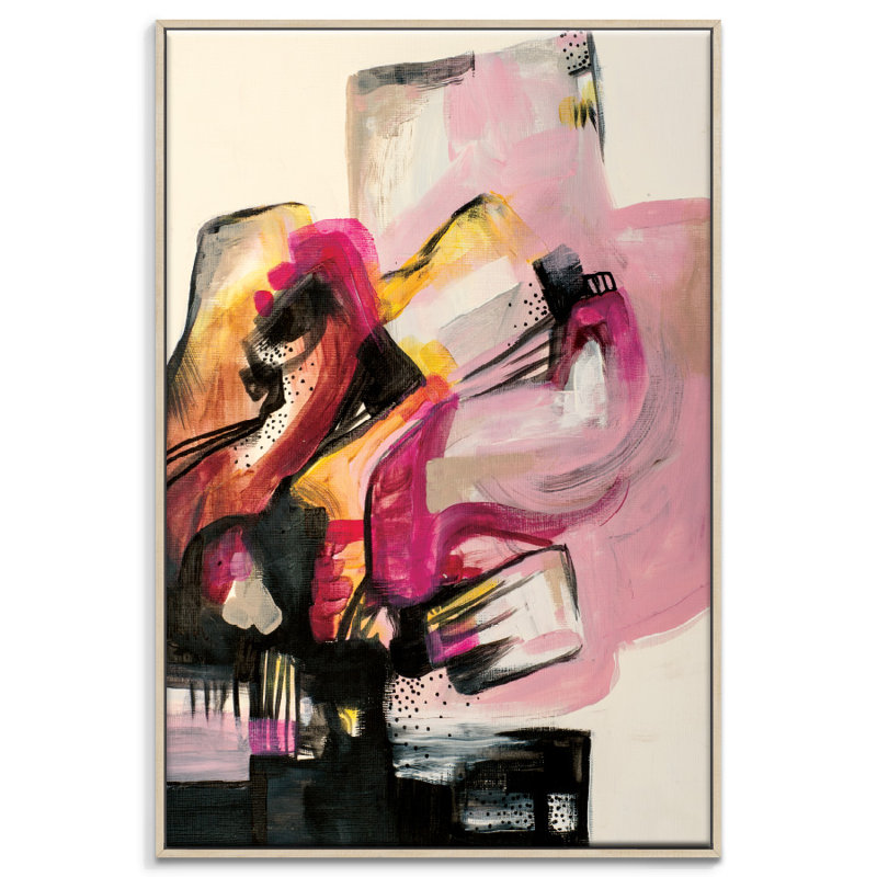 Amanda Morie - Painting on Canvas, 76cm H x 51cm W, Timber Floater Frame