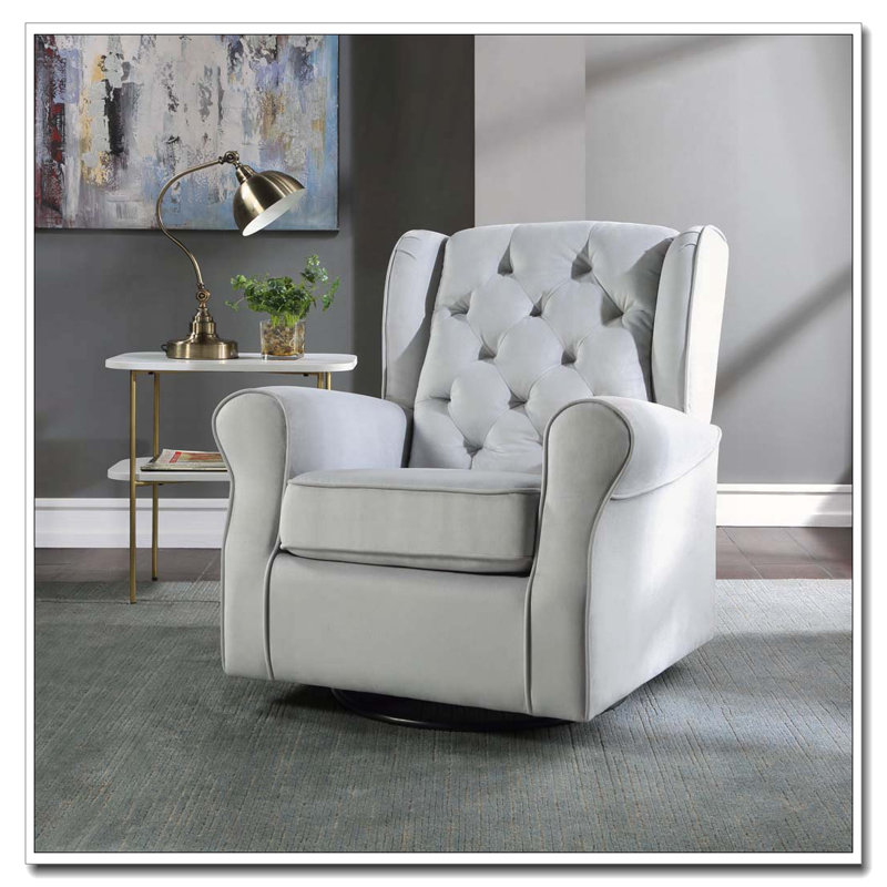 Fauteuil coulissant en tissu avec pivot