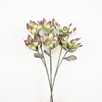 Arrangement floral succulent artificiel de 36 po pour remplissage de vase, bouquet de fleurs à longue tige de verdure de style campagnard pour fête de mariage