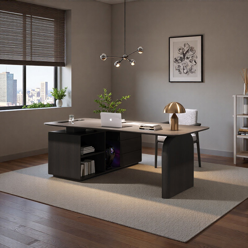 Bureau unique avec surface de travail spacieuse, H 29,53 po x l 62,99 po x P 47,24 po