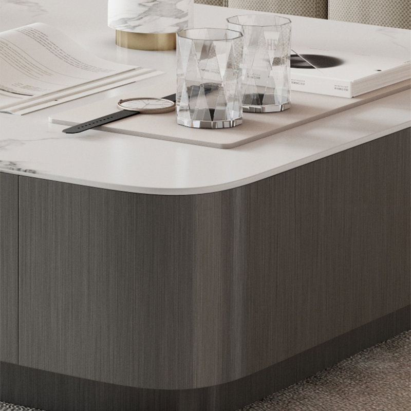 Italian square stone coffee table