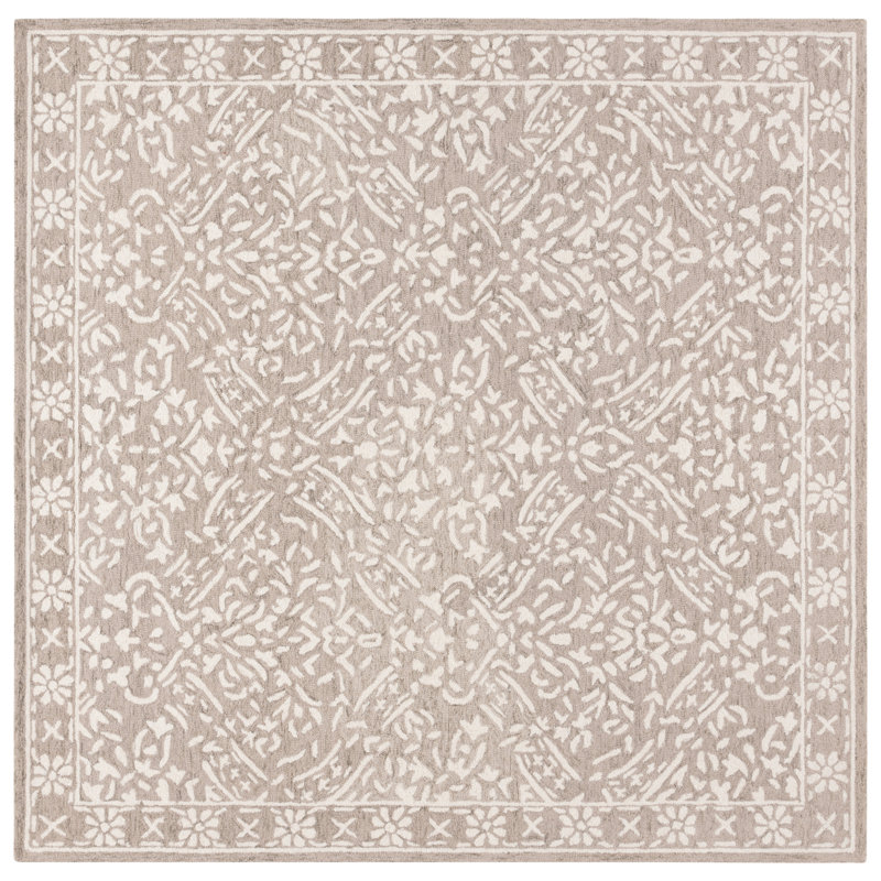 Olivier Lauren Ralph Lauren Hand Tufted Wool & Cotton Damask Rug, Rectangle 10' x 14'