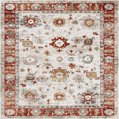 Oxford GC_NBL2015 Red 5 Ft. 3 In. X 7 Ft. 3 In. Area Rug