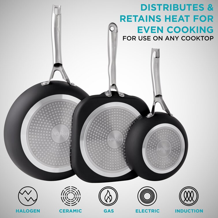 Ivation Ceramic 16-Piece Nonstick Cookware Set w/ Induction Ready