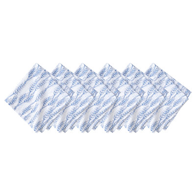 Blue Harvest Wheat Napkin Set of 6