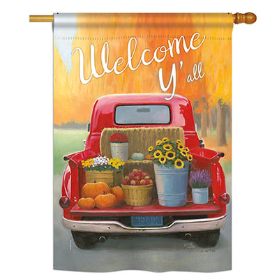 Moonlite en polyester 2 côtés 40 x 28 po santa drapeau de jardin