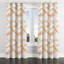 Rideaux abstraits - rideaux à œillets Terra Modern - orange et blanc - 1 panneau-1727685860-1727685861