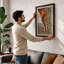 Patterned Seahorse Boho - Framed Print-111973542-111973546