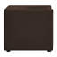Fauteuil en velours brun foncé Dunkley-964024518