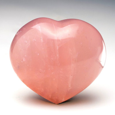 Hand-Carved Rose Quartz Healing Heart | Madagascar