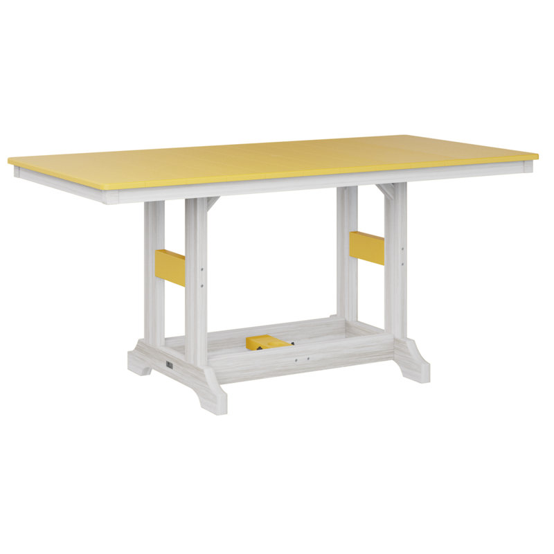 Garden Classic Outdoor Bar Table, Sunburst Yellow, Seashell