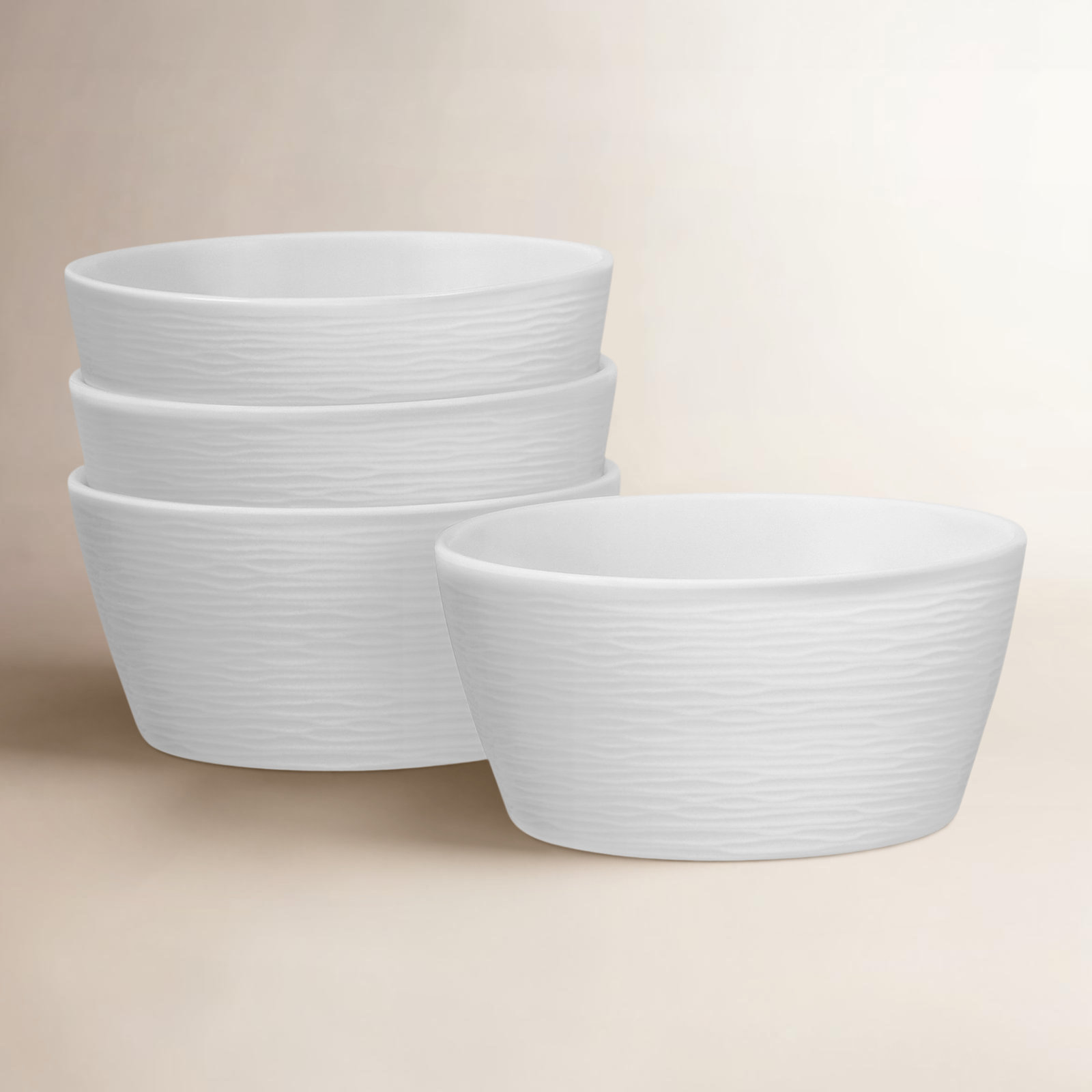Noritake Colorscapes Swirl Porcelain Cereal Bowl, White
