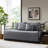Reversible Grey Plaid Bedding Sets, Polyester Comfort, Rustic Style For Home