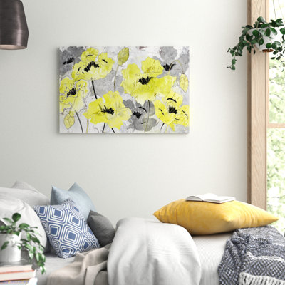Poppies 1 Piece Wrapped Canvas Wall Art