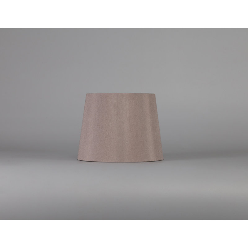 15cm H Silk Drum Pendant Shade ( Clip On ) in Taupe