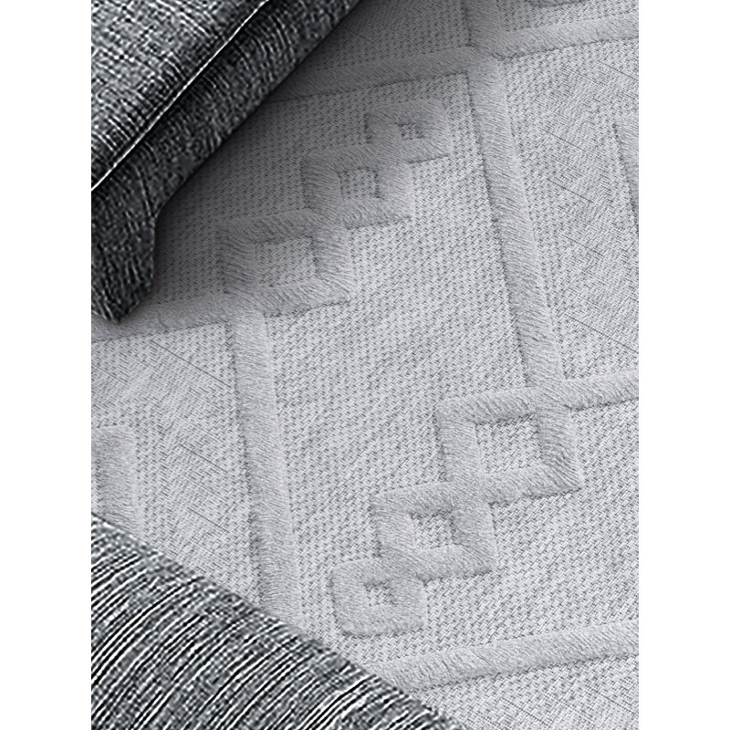 Reylan Geometric Machine Made Indoor / Outdoor Area Rug, Rectangle 2'7" x 4'11"