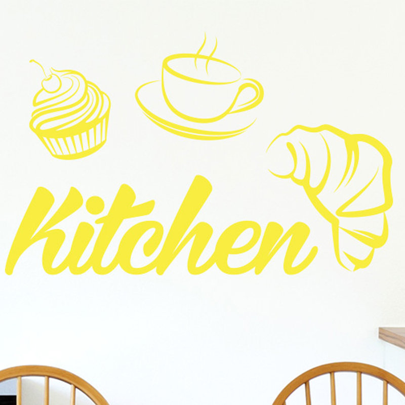 Food & Beverage Wall Decal, Bright Yellow