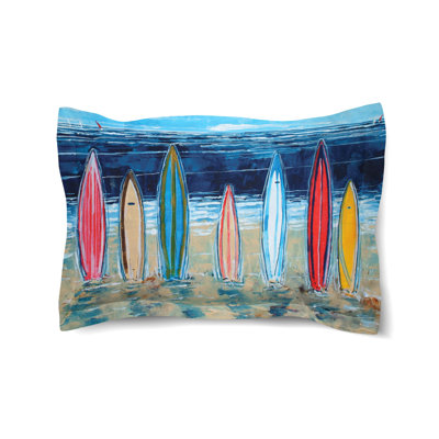 Surfboards Cotton Pillow Sham