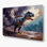Stégosaure de dinosaure, art mural en métal mauve