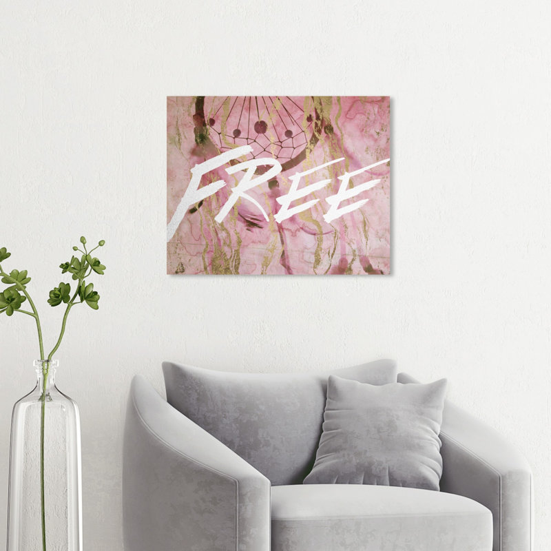 « free », art sur toile Lundys, H 24 po x l 28 po x P 1,5 po