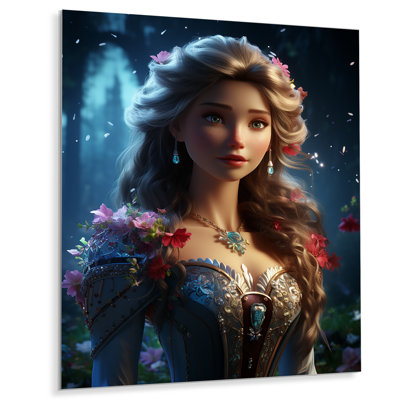 Reproduction d'art en métal Fairytale Princess I - Superheros