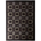 Rug & Kilim's Scandinavian Style Flat Weave Gray Earth Tone Purple Geometric