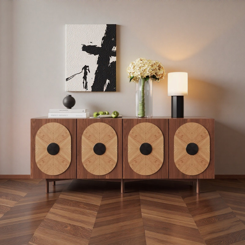Buffet artistique de luxe, H 27,56 po x l 62,99 po x P 15,75 po