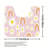 Daisy Rainbow Print 3 Pcs Bathroom Rug Collection Pink