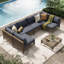7-Piece Patio Outdoor Furniture Set With Table-1011773074