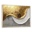 Oplis, vagues abstraites de l'introspection en or et blanc II - Abstrait moderne, art mural-118802543-118802538-118802536