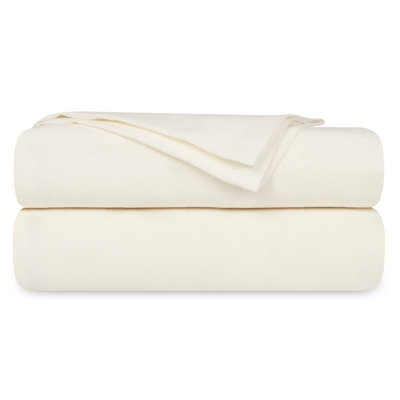 Delara 100% European Flax Linen Sheet Sets, 345 Thread Count, Ultra Soft Smooth & Breathable, With Elasticized Deep Pocket Ideal For Hot Sleepers
