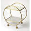 Orian Marble & Metal Bar Cart-1457168650