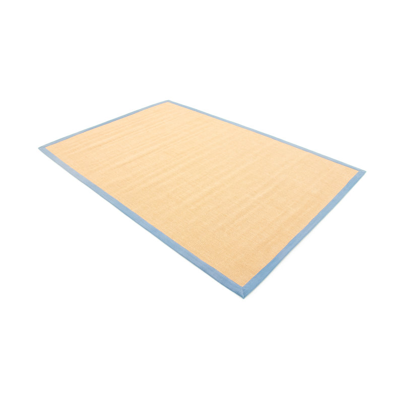Sisal Hand Woven Blue Rug, Rectangle 80 x 150cm