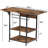 46.5" x 19.7" Foldable Craft Table with Wheels
