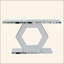 Miroir d'entrée hexagonal en cristal Sparkling