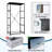 4 Drawer Dresser for Bedroom, Narrow Chest of Drawers, Wooden Top and Study Iron Frame 18"x37.5"-(WxH)