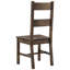 5 tables de salle à manger en brun doré rustique, chaises à dossier, bois massif, parfaites pour la chambre brune