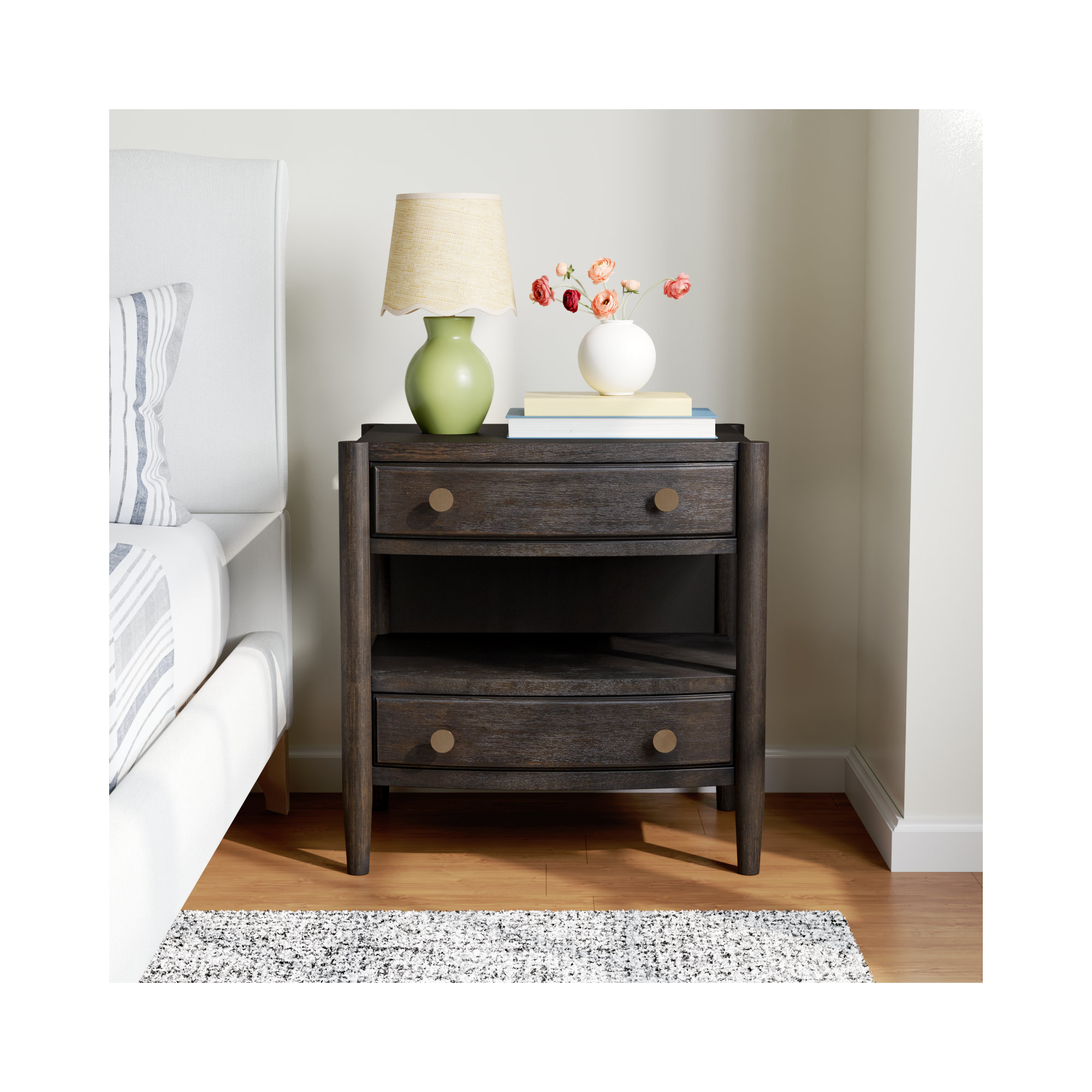 Shay 2-Drawer Nightstand