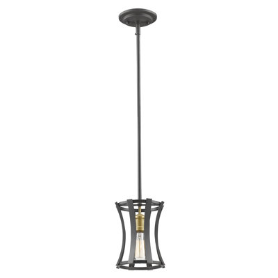 Luminaire suspendu cylindrique 1 lumière Gerling
