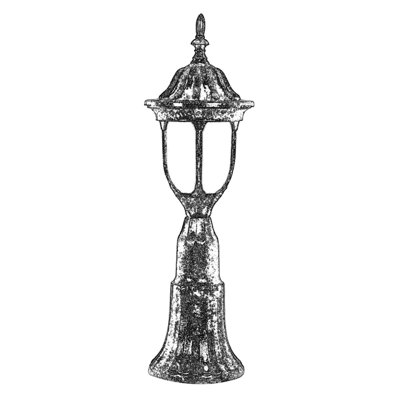 Tête de lanterne câblée à 1 lumière H 22 po Moline Bronze