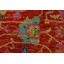 Tapis oriental en laine rouge moderne noué à la main 9 pi 2 po x 11 pi Anatolia
