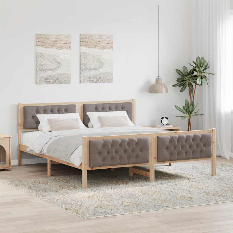 Bed, Natural/Taupe, Super King (6')