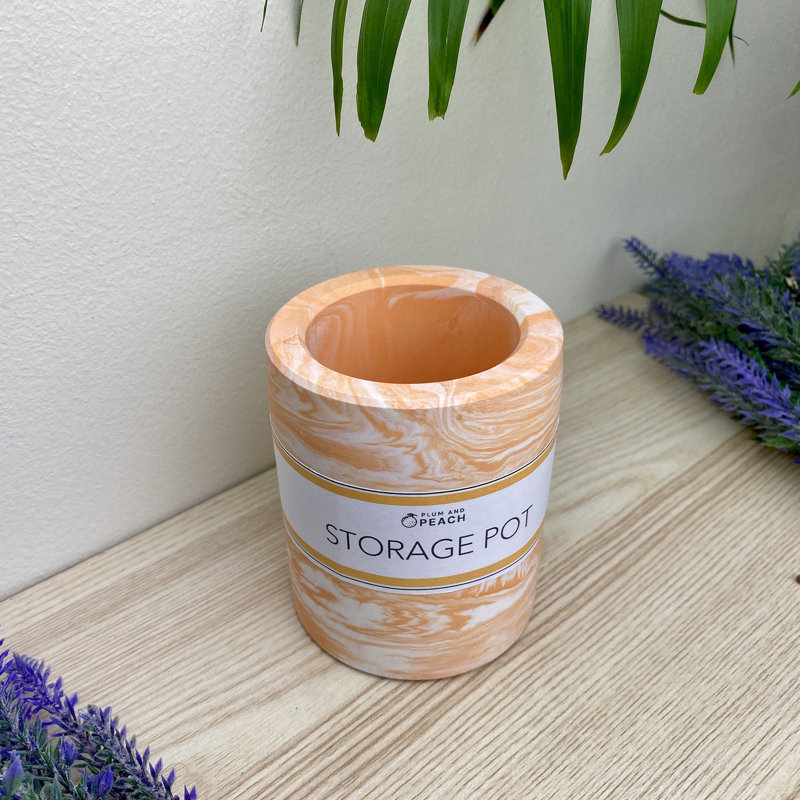 Pen Pot/ Storage Pot, Orange