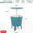 Keter 32 Qt. Cool Bar Cooler Outdoor Weather Resistant Patio Furniture 2 in 1 Pop Up Cocktail Side Table and Beverage Cooler Combo-28926751